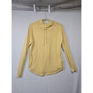 prAna Foresta Hoodie Top Sweater‎ Pullover Hoodie Soft Knit Women's S Sun Yellow